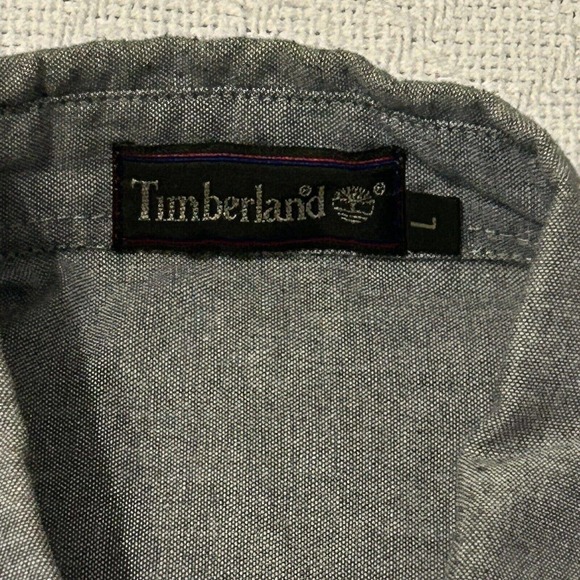 Timberland Men's Shirt Size Large Button Down Collared Short Sleeve - Picture 2 of 16